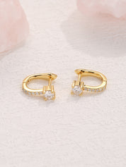 Splendid Diamond Hoop Earrings