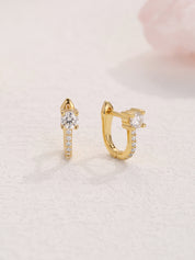 Splendid Diamond Hoop Earrings