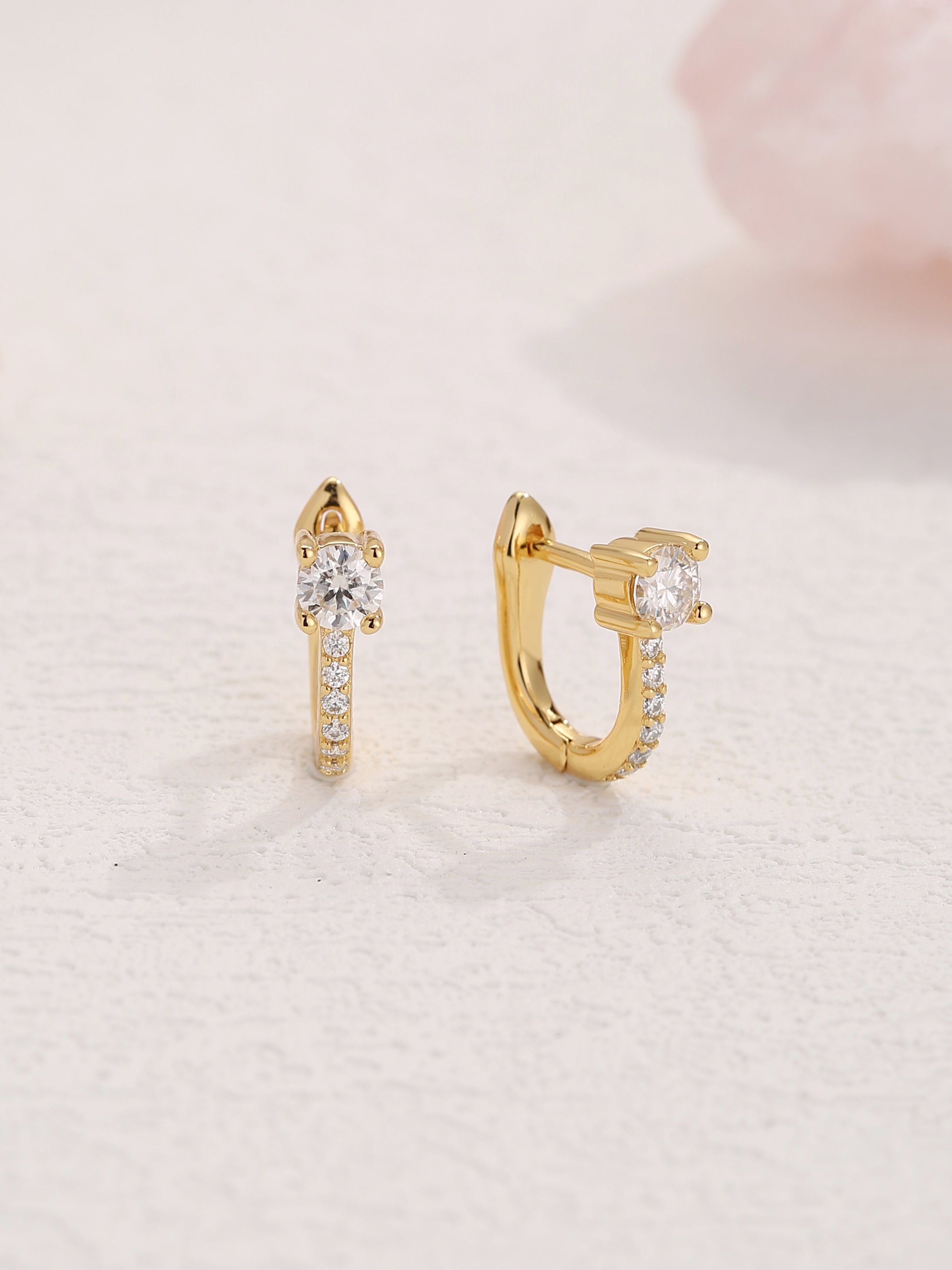 Splendid Diamond Hoop Earrings