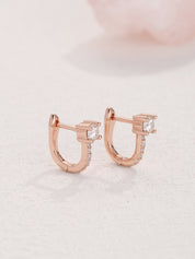 Splendid Diamond Hoop Earrings