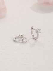 Splendid Diamond Hoop Earrings