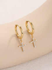 Cross Dangle Earrings