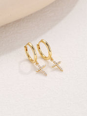 Cross Dangle Earrings