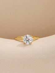 Solitaire Moissanite Diamond Ring