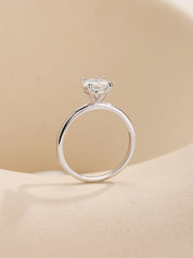 Solitaire Moissanite Diamond Ring