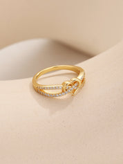 Infinity Cross Heart Ring