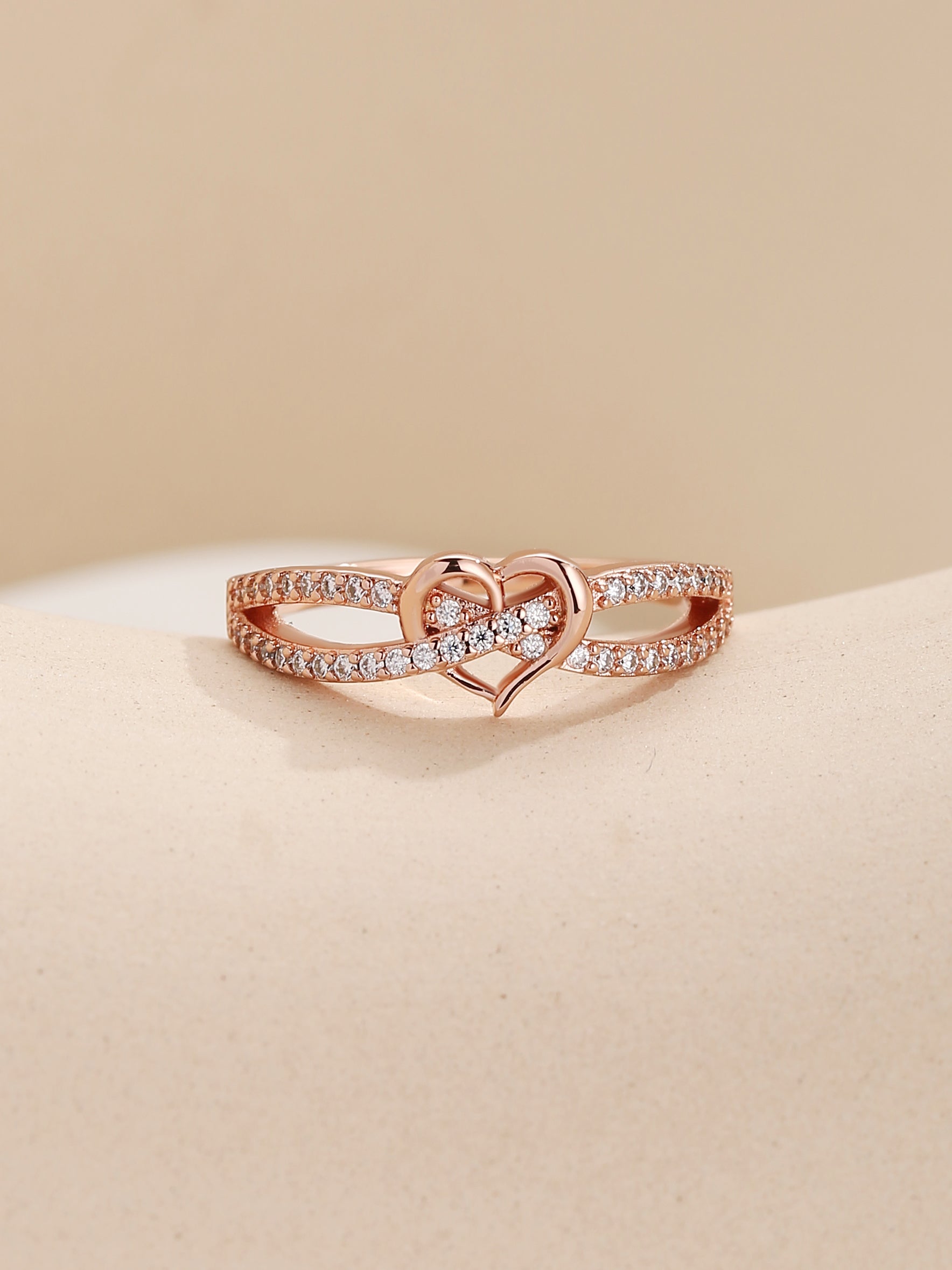 Infinity Cross Heart Ring