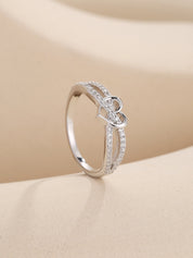 Infinity Cross Heart Ring