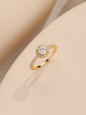 Halo Promise Ring