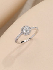 Halo Promise Ring