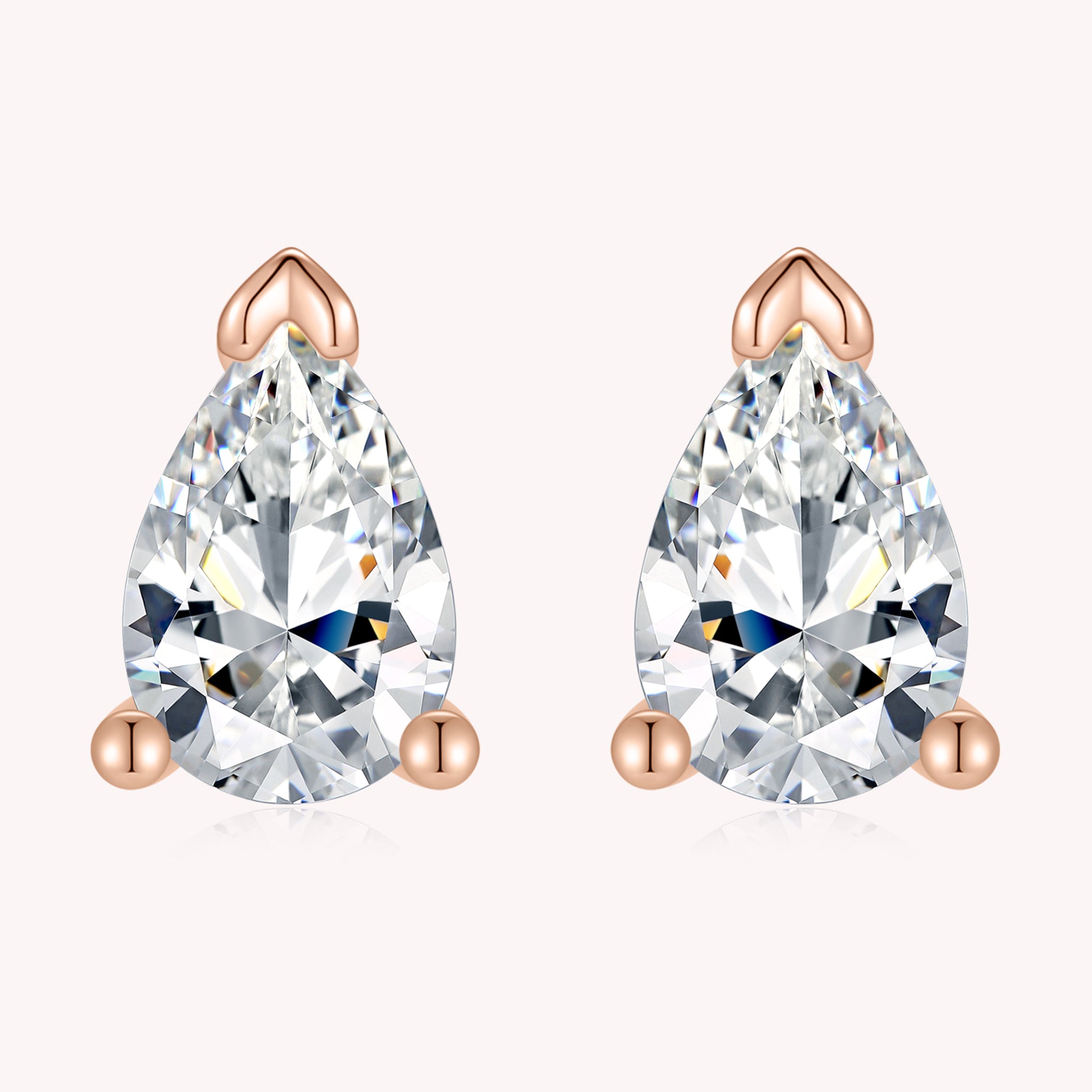 Pear Cut Diamond Earrings