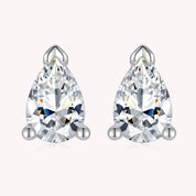 Pear Cut Diamond Earrings