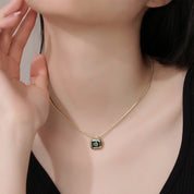 Jai Emerald Solitaire Pendant Necklace