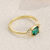 Ila Emerald Solitaire Engagement Ring