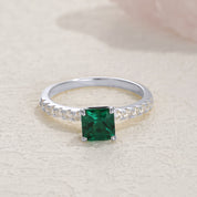 Ira Emerald Gemstone Petite Ring