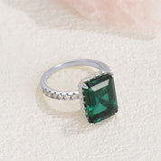 Rae Emerald Solitaire Engagement Ring