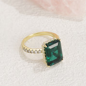 Rae Emerald Solitaire Engagement Ring