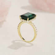 Rae Emerald Solitaire Engagement Ring