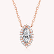 Marquise Moissanite Diamond Necklace