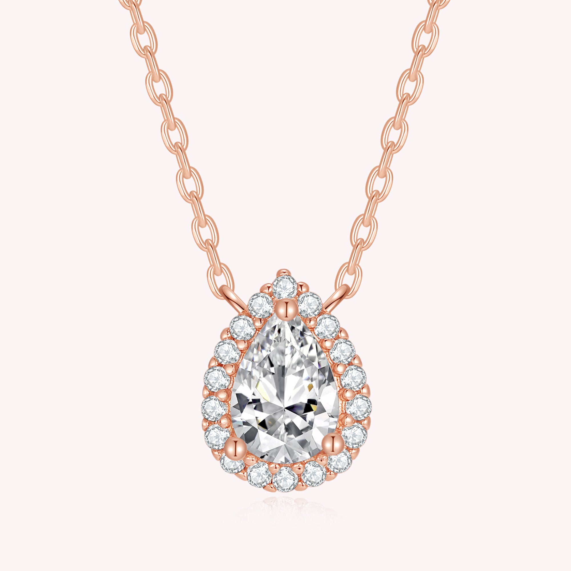 TearDrop Moissanite Diamond Necklace