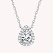 TearDrop Moissanite Diamond Necklace