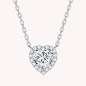 Heart Moissanite Diamond Necklace