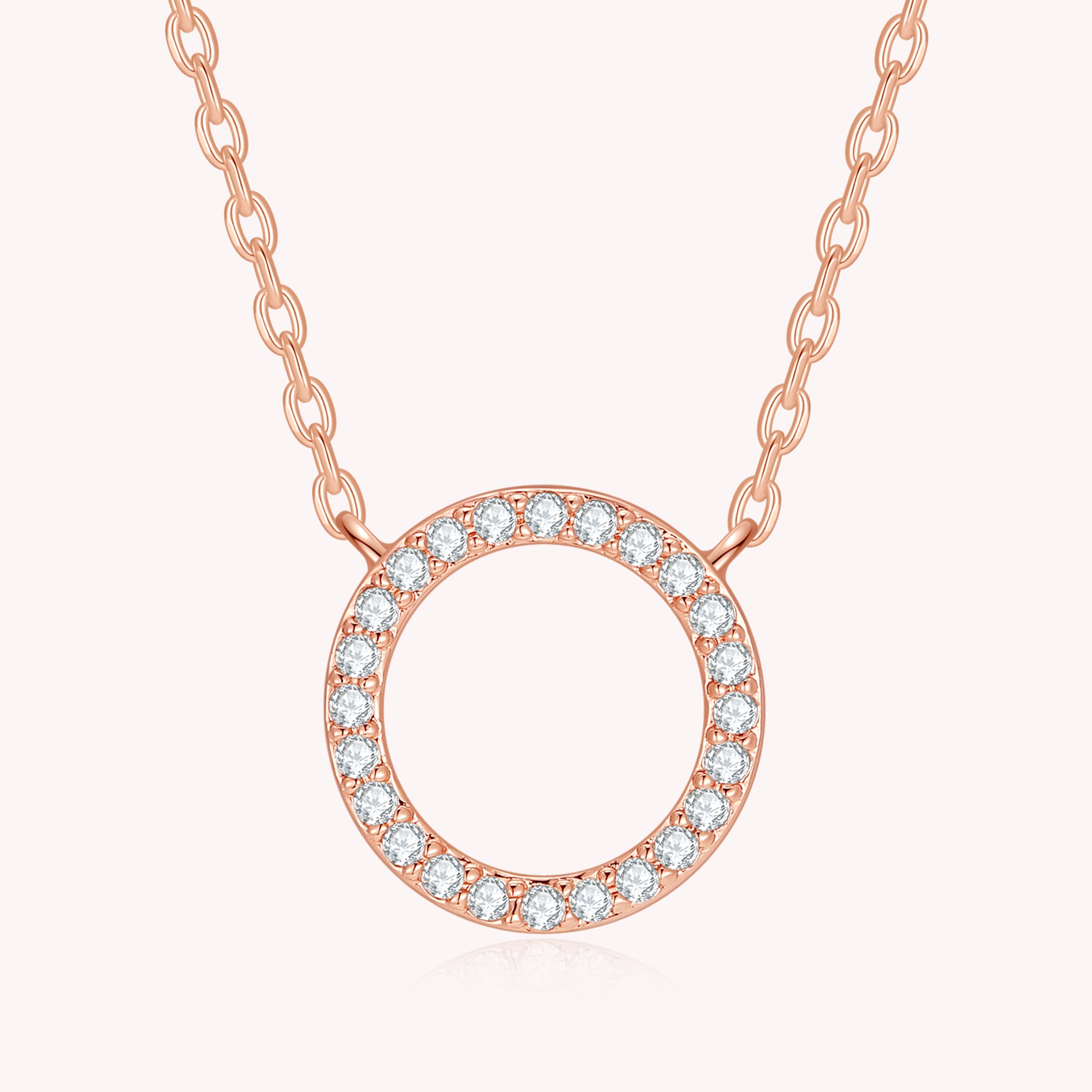 Circle Lab Grown Diamond Pendant Necklace