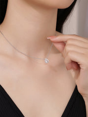 TearDrop Moissanite Diamond Necklace