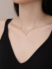 Heart Moissanite Diamond Necklace