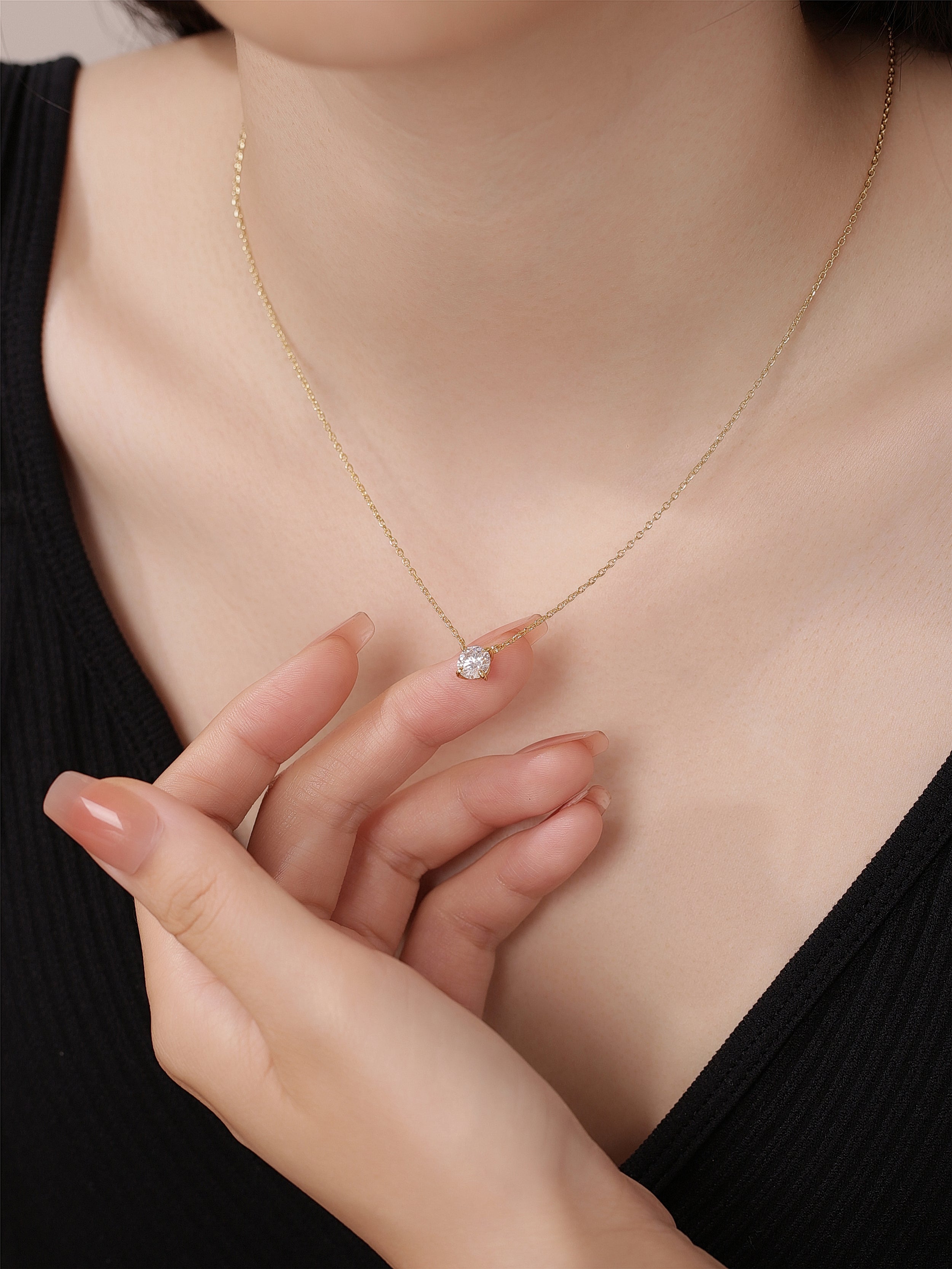 Solitaire Diamond Necklace