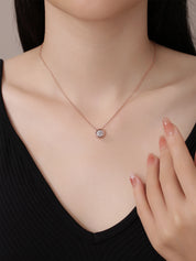 Bezel Set Solitaire Diamond Necklace