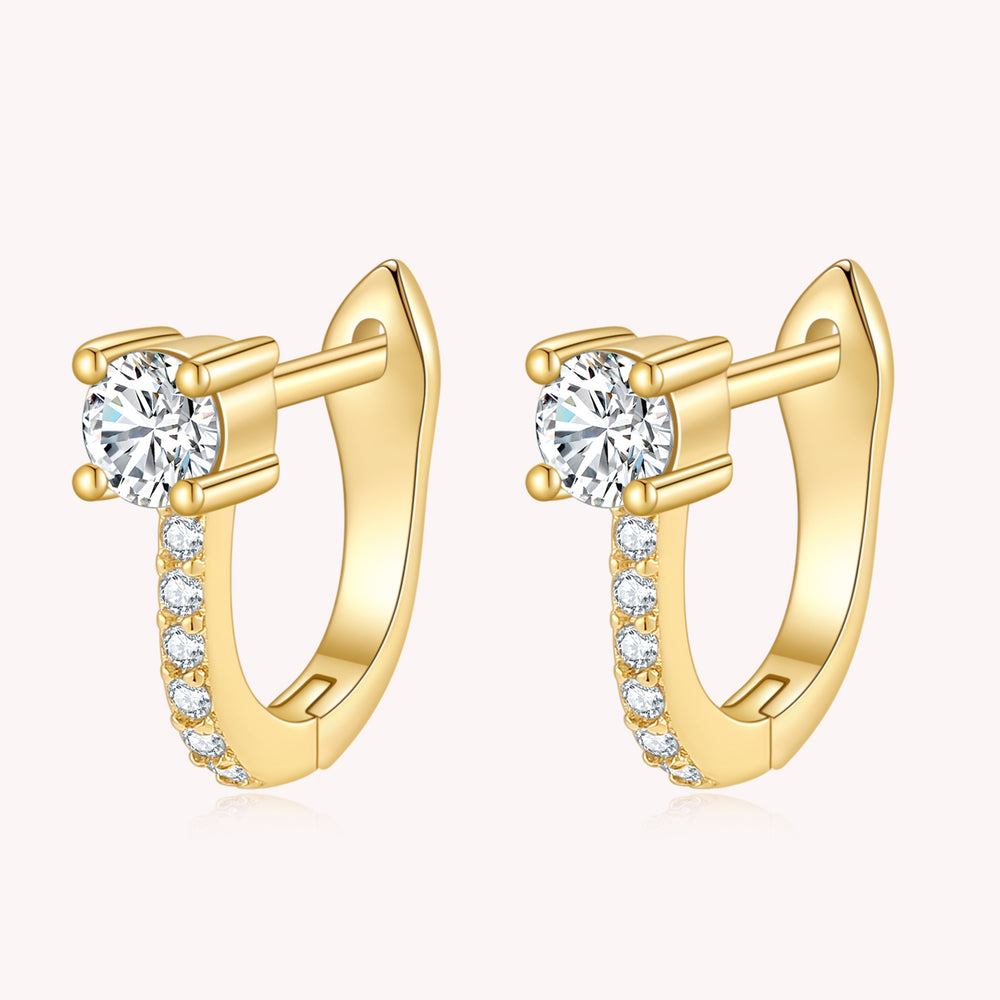 Splendid Diamond Hoop Earrings