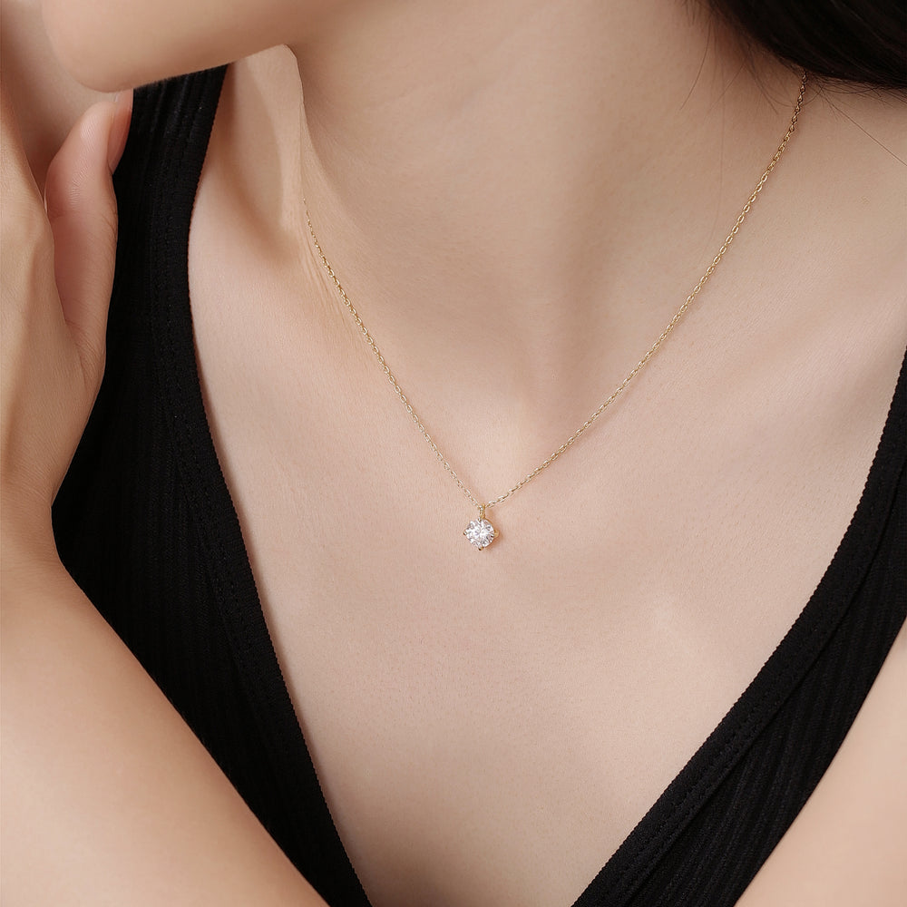 Solitaire Diamond Necklace