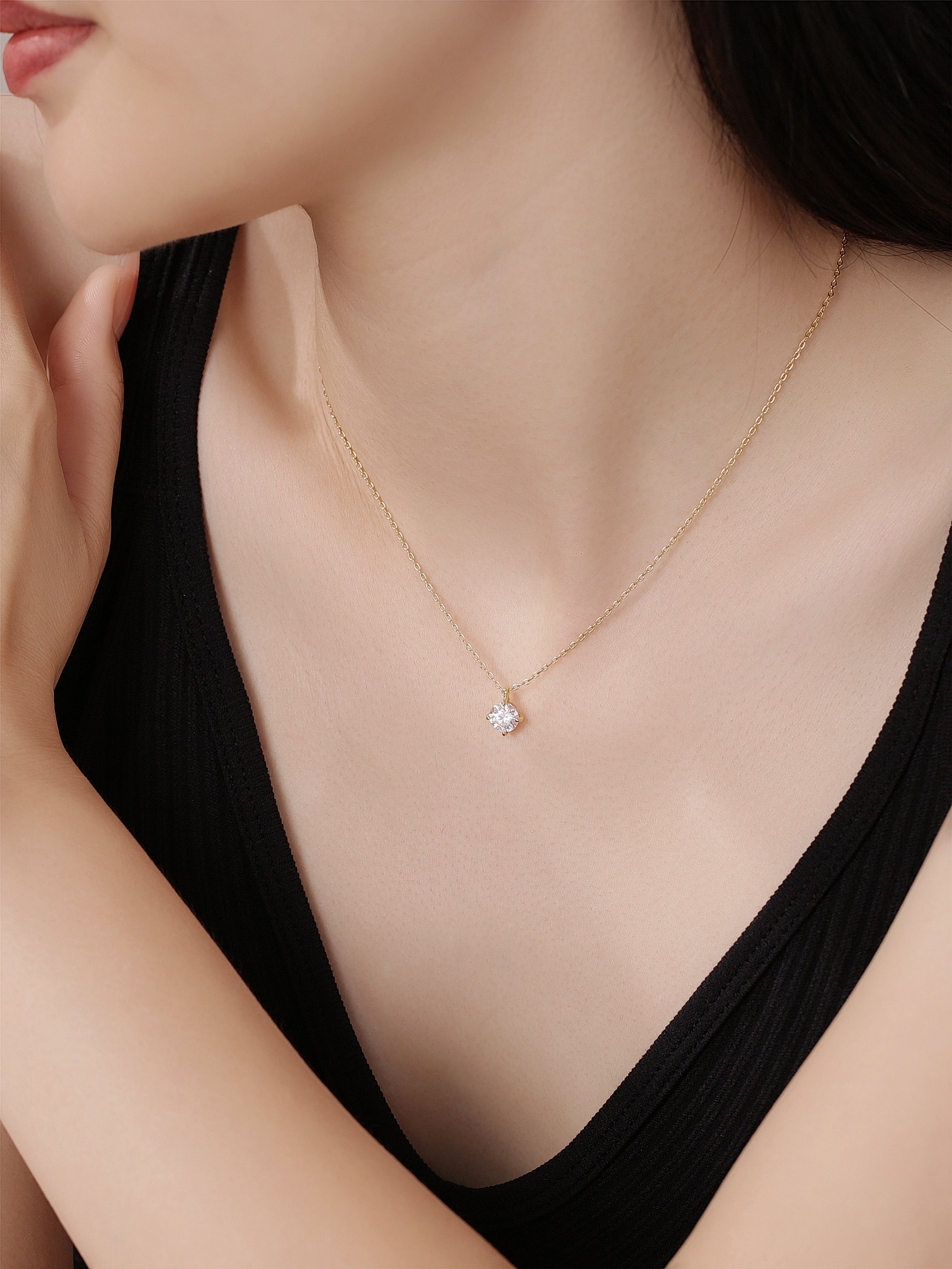 Solitaire Diamond Necklace