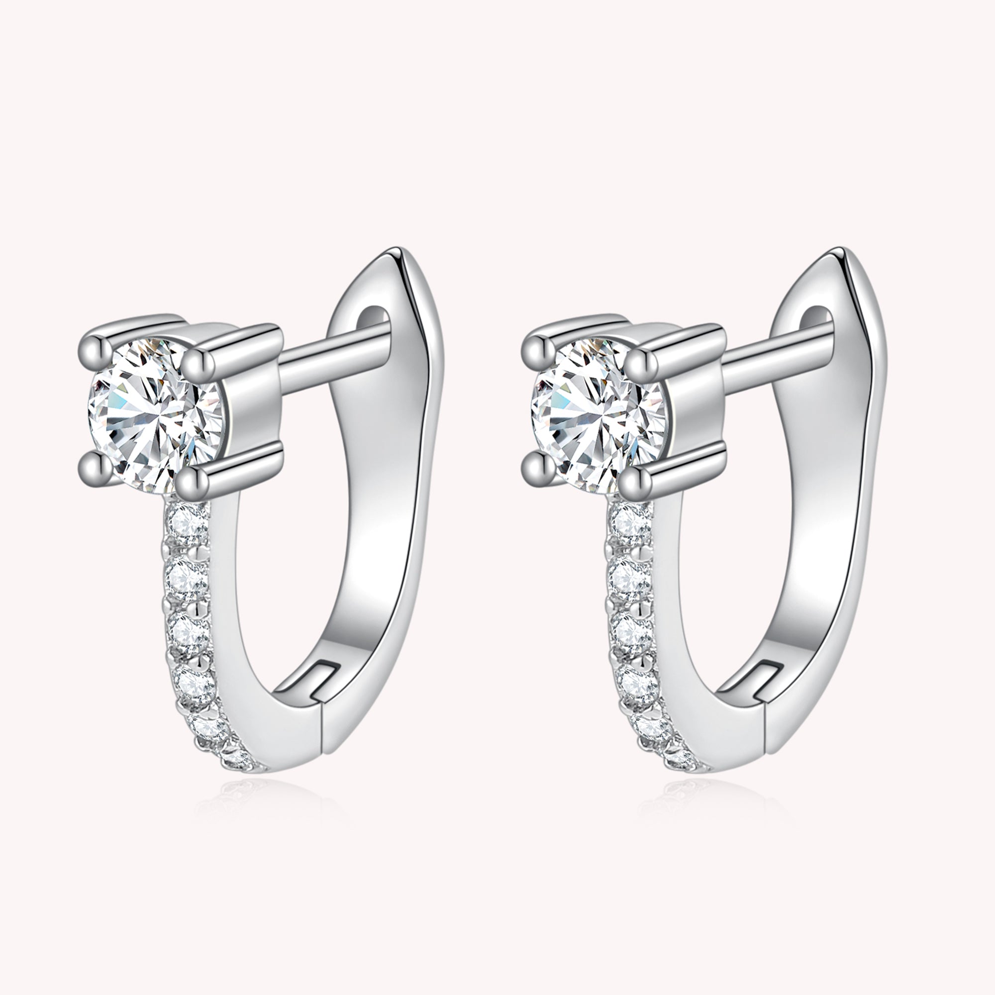 Splendid Diamond Hoop Earrings