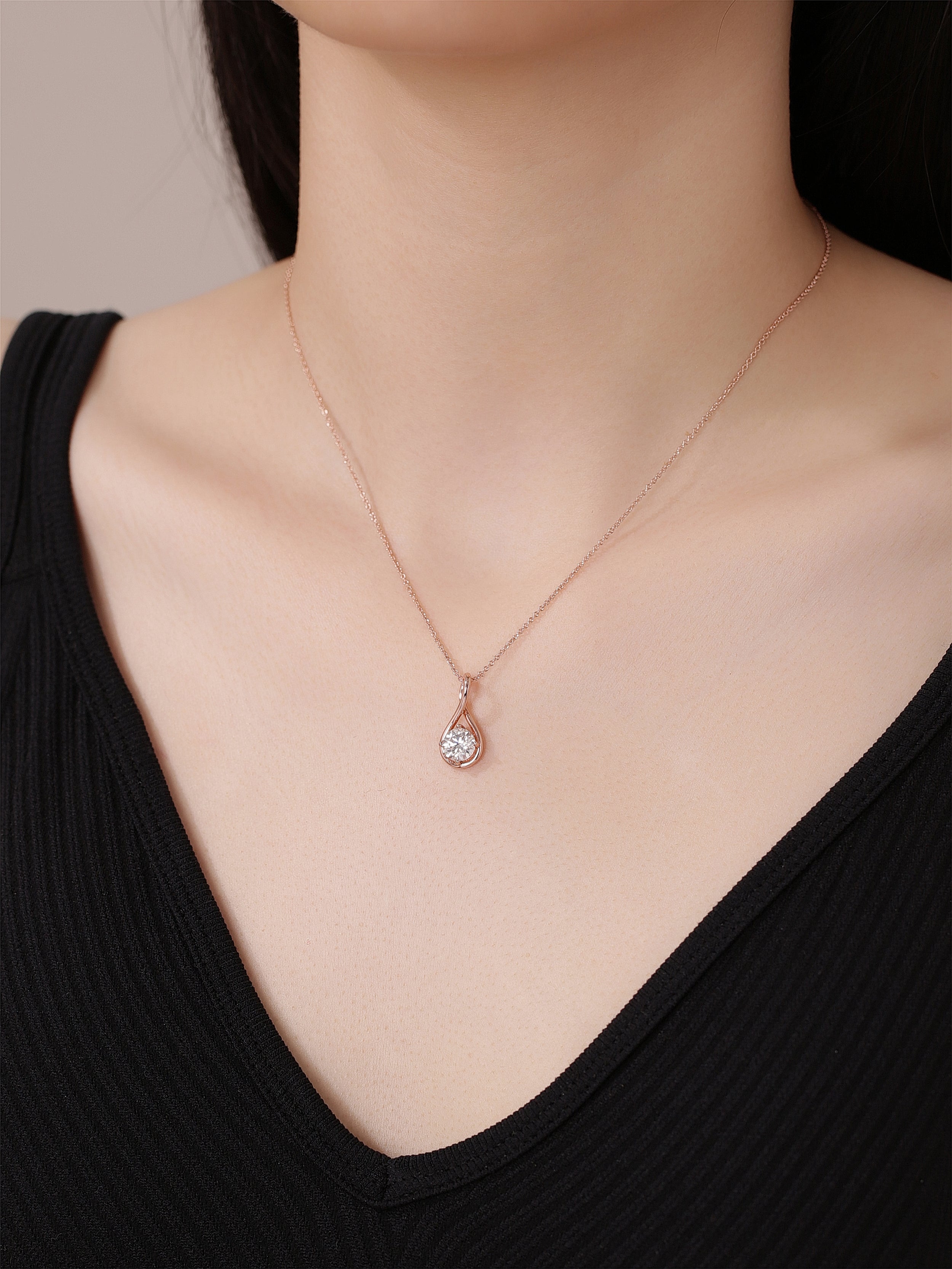 Infinite Solitaire Pendant Necklace