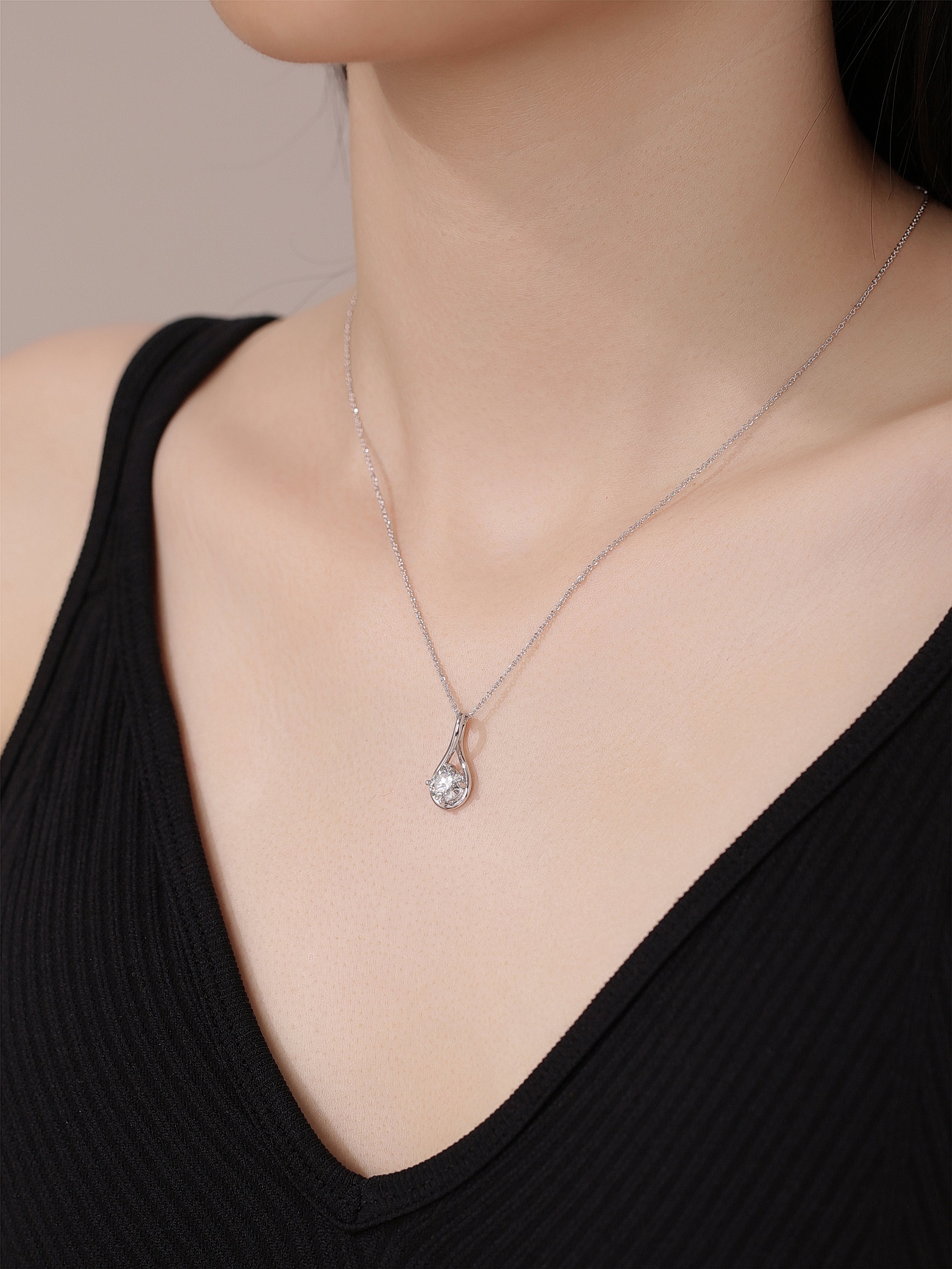 Infinite Solitaire Pendant Necklace