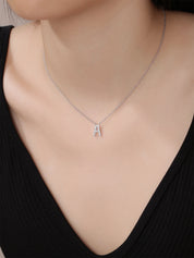 AFFY Moissanite Diamond Alphabet's Letter's Necklaces