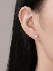 Studded Heart Earrings