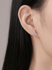 Climbers Moissanite Diamond Earrings