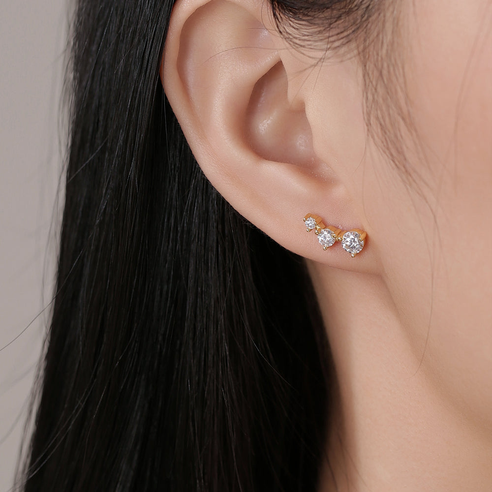 Constellation Moissanite Diamond Earrings