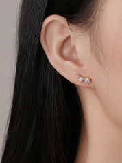 Constellation Moissanite Diamond Earrings