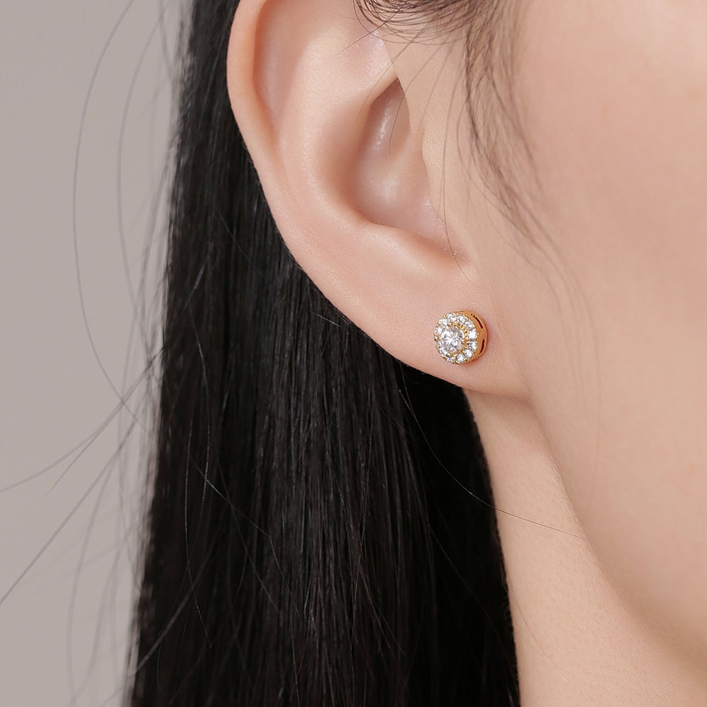 Halo Stud Earrings