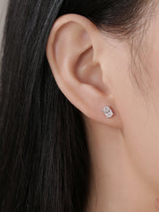 Oval Cut Solitaire Studs Earrings