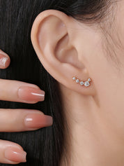 5 Stone Crawler Earrings