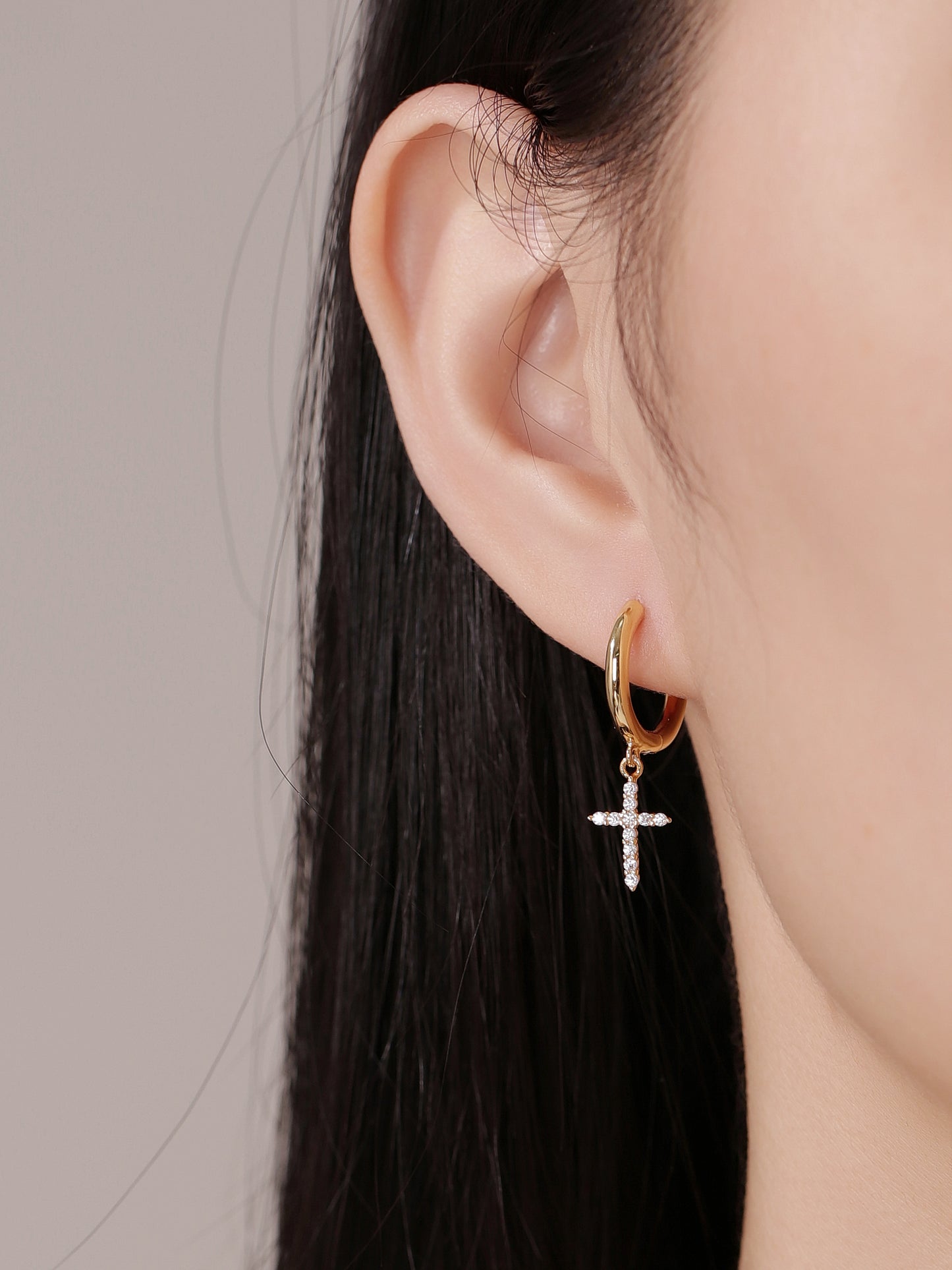 Cross Dangle Earrings