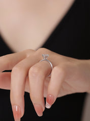 Solitaire Moissanite Diamond Ring