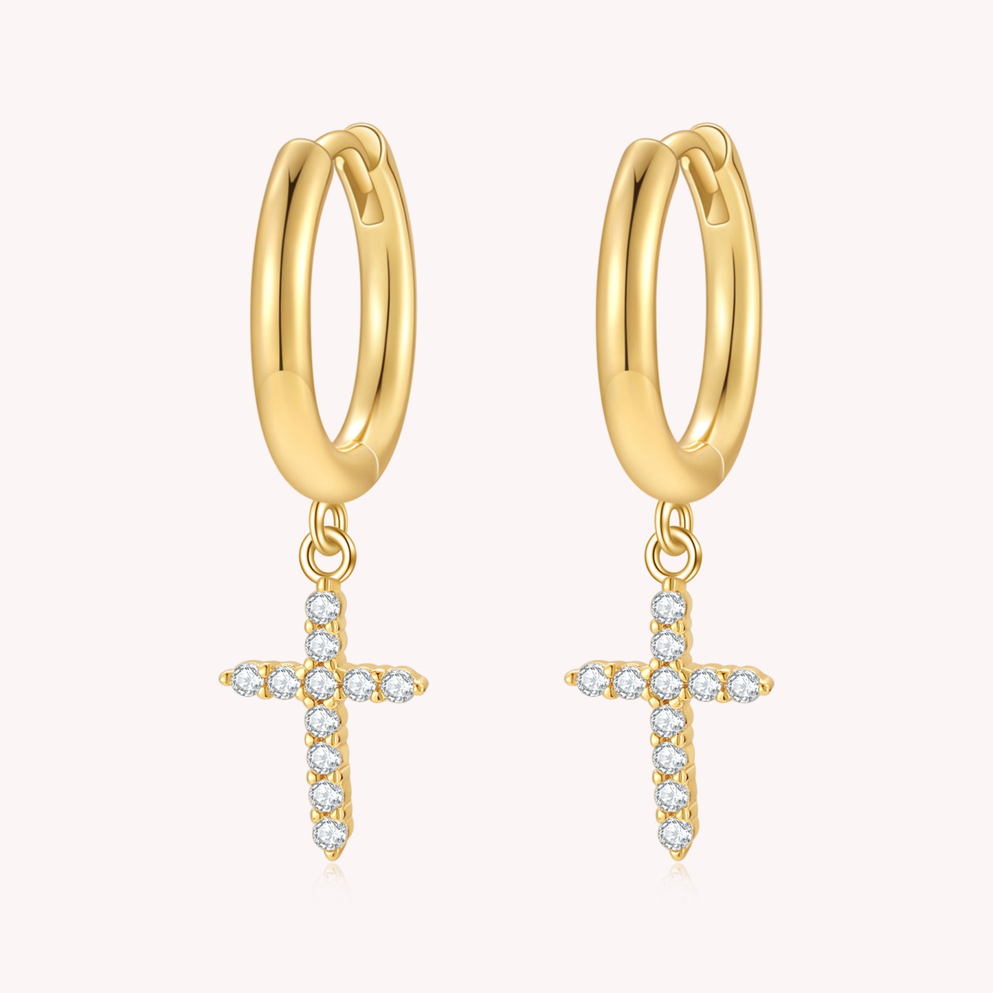 Cross Dangle Earrings