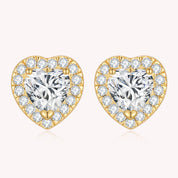 Studded Heart Earrings