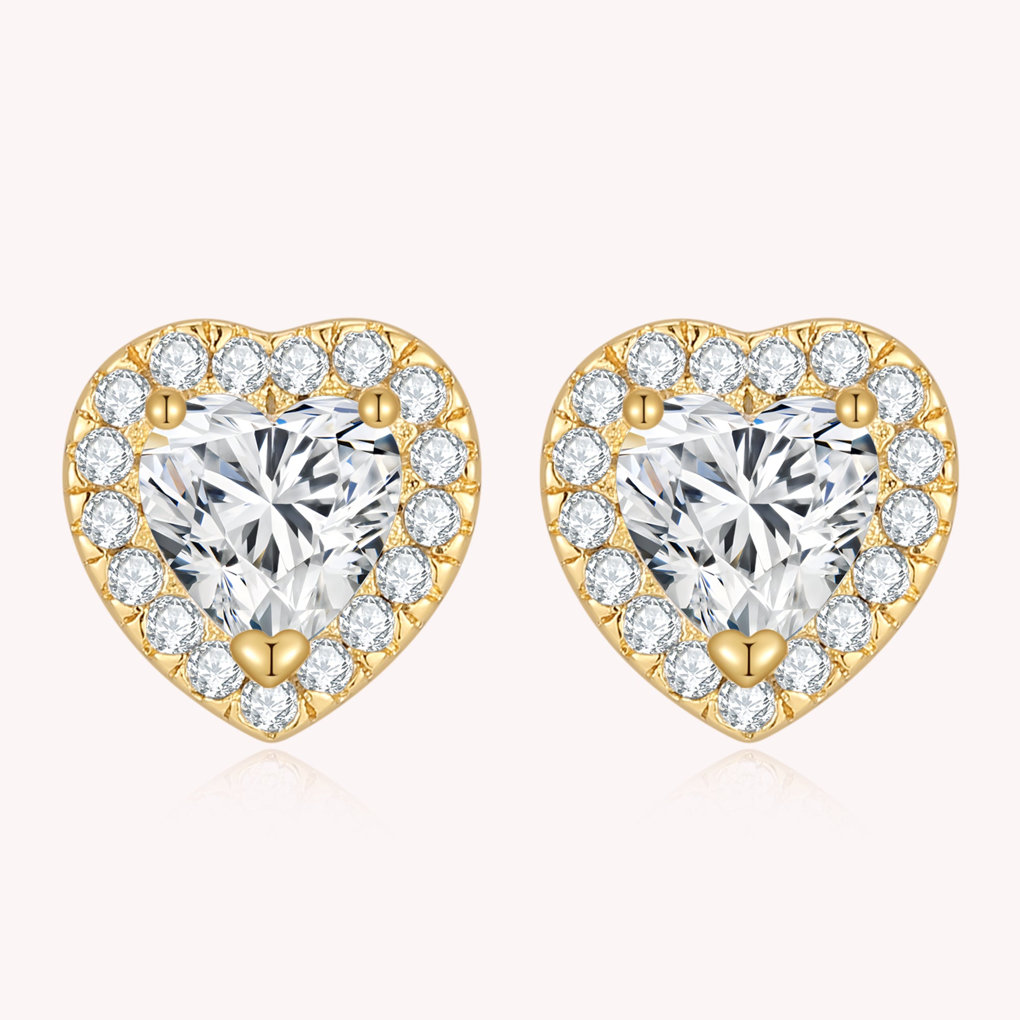 Studded Heart Earrings